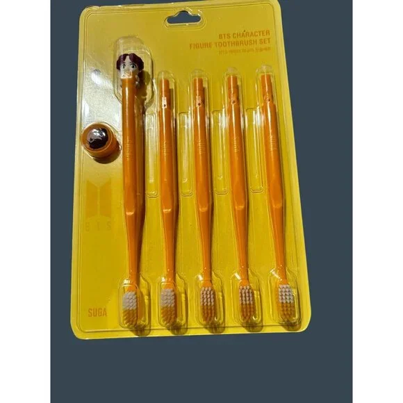 BTS Character Figure Toothbrush Set - Suga - Picture 9 of 13